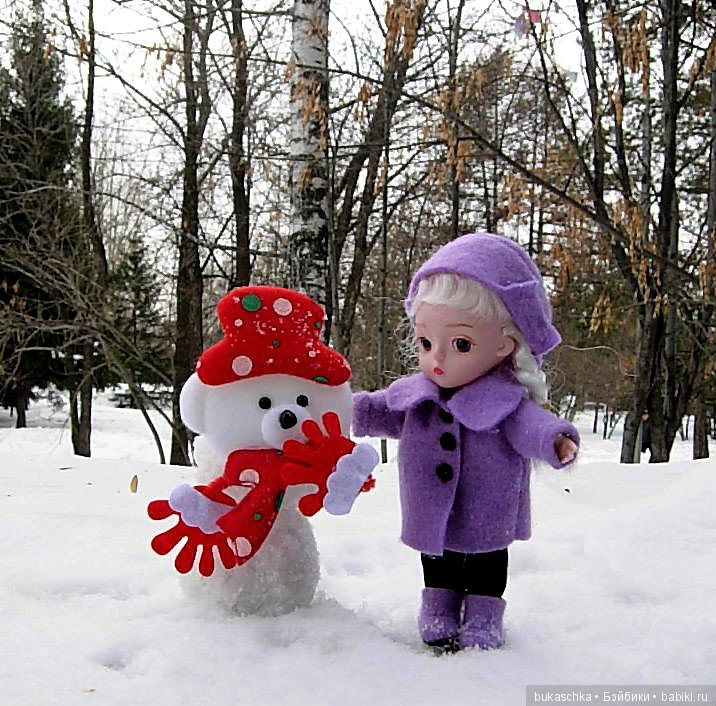 Зимние забавы или мы лепили Снеговик (фото 10)