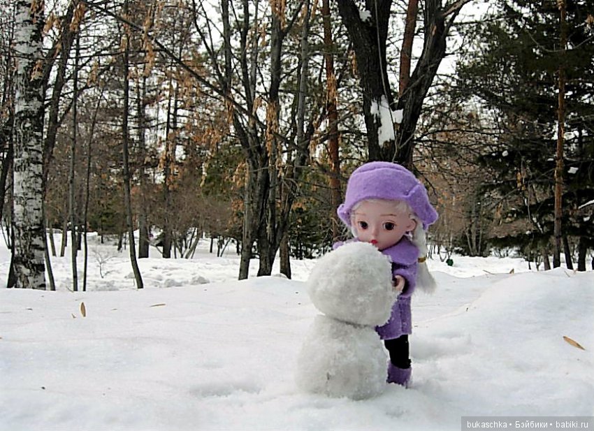 Зимние забавы или мы лепили Снеговик (фото 6)