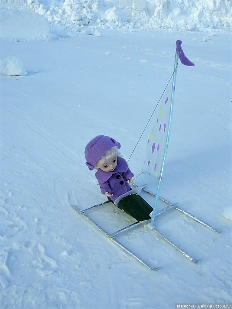 Зимние забавы или под парусом по льду