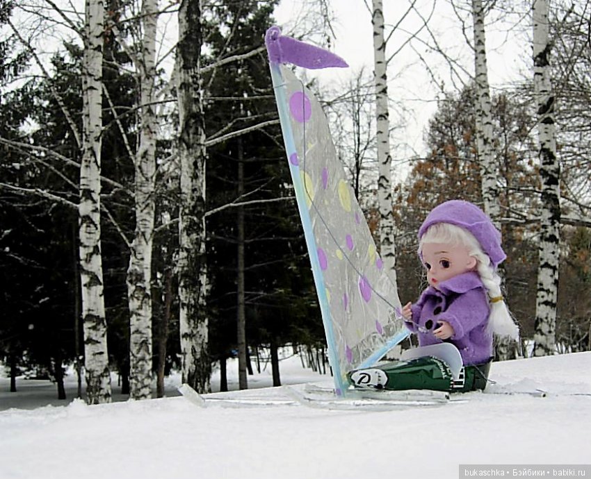 Зимние забавы или под парусом по льду