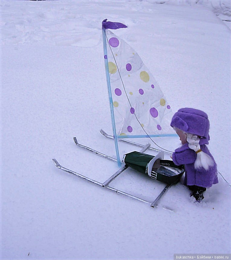 Зимние забавы или под парусом по льду