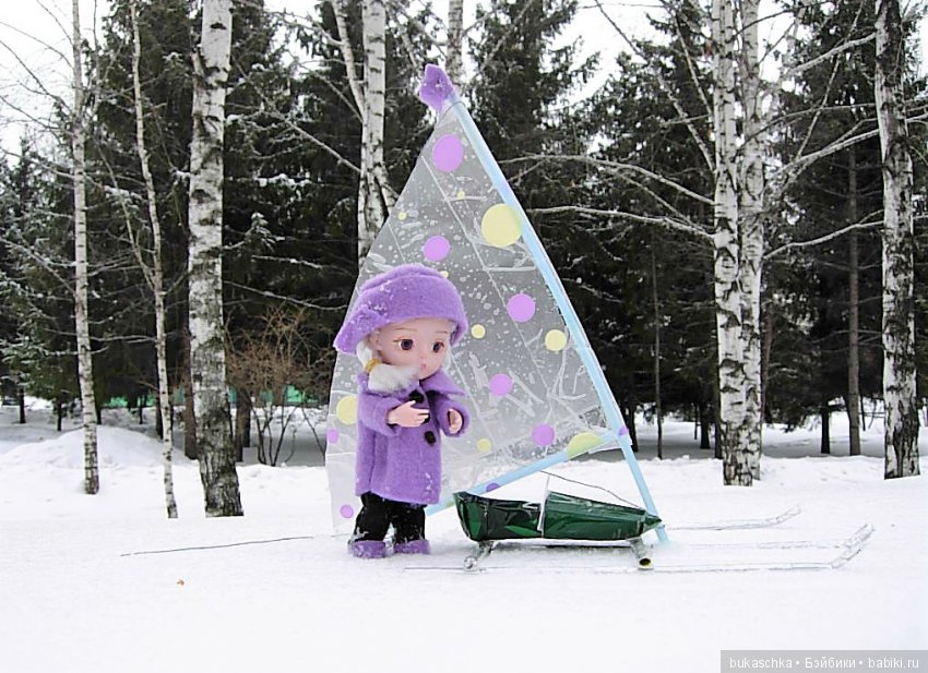 Зимние забавы или под парусом по льду