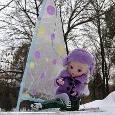 Зимние забавы или под парусом по льду