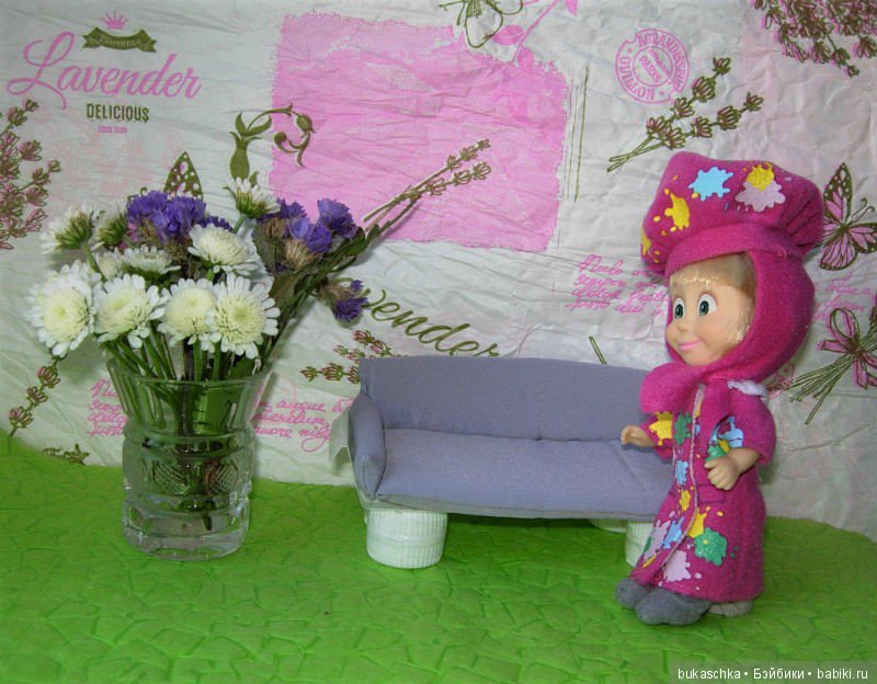 Машка-художница приехала — Куклы Маша и Медведь (Simba): Маша в кармашке