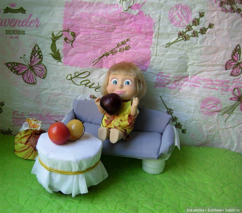 Машка-художница приехала — Куклы Маша и Медведь (Simba): Маша в кармашке