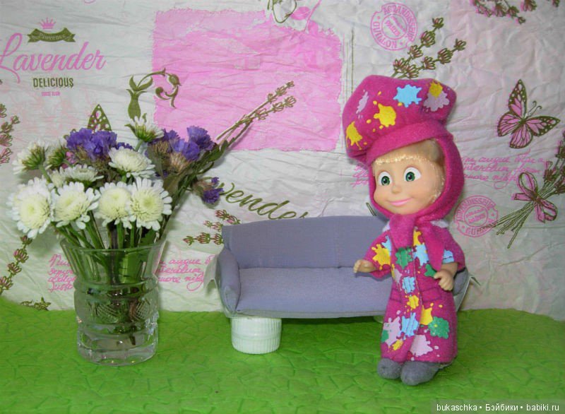 Машка-художница приехала — Куклы Маша и Медведь (Simba): Маша в кармашке (фото 2)