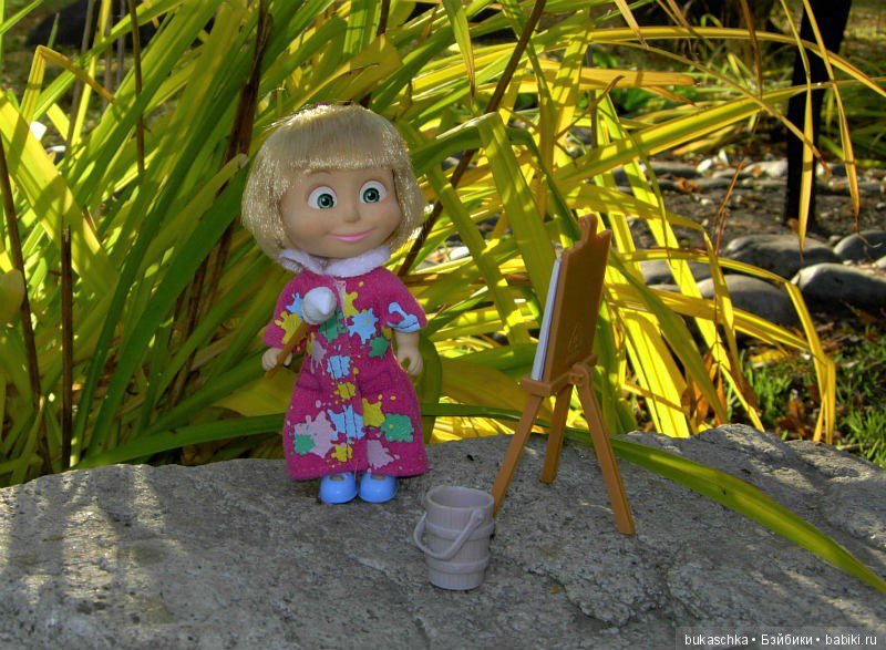 Я рисую осень — Куклы Маша и Медведь (Simba): Маша в кармашке