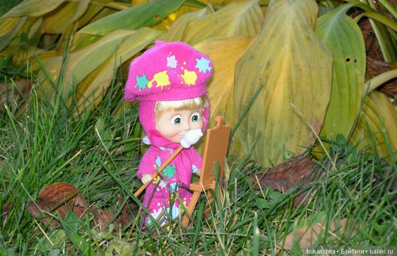 Я рисую осень — Куклы Маша и Медведь (Simba): Маша в кармашке (фото 9)