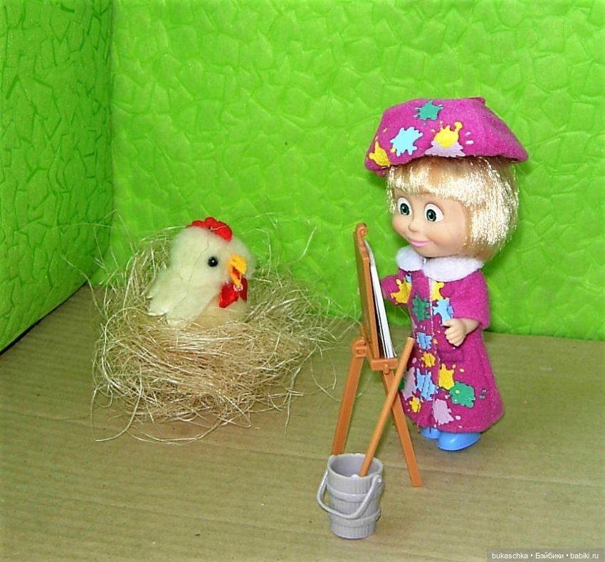 Весенний портрет — Куклы Маша и Медведь (Simba): Маша в кармашке (фото 7)