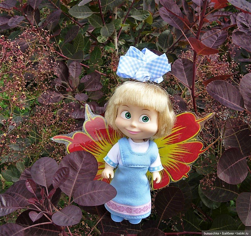 Прогулка феи — Куклы Маша и Медведь (Simba): Маша в кармашке (фото 3)