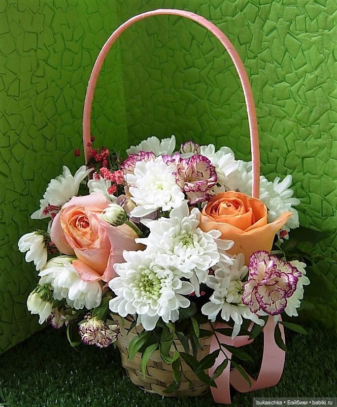 Букашки в цветочной корзинке