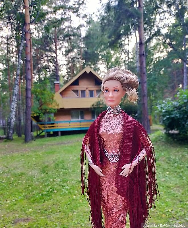 Темно-вишневая шаль — Разные шарнирные куклы (не БЖД): редкие