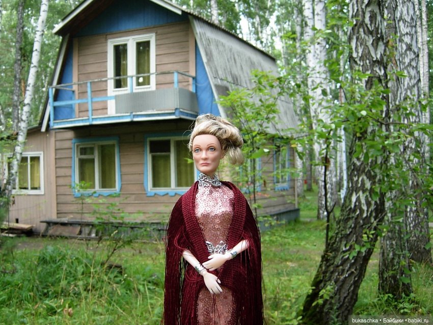 Темно-вишневая шаль — Разные шарнирные куклы (не БЖД): редкие (фото 5)