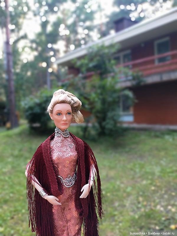 Темно-вишневая шаль — Разные шарнирные куклы (не БЖД): редкие (фото 3)