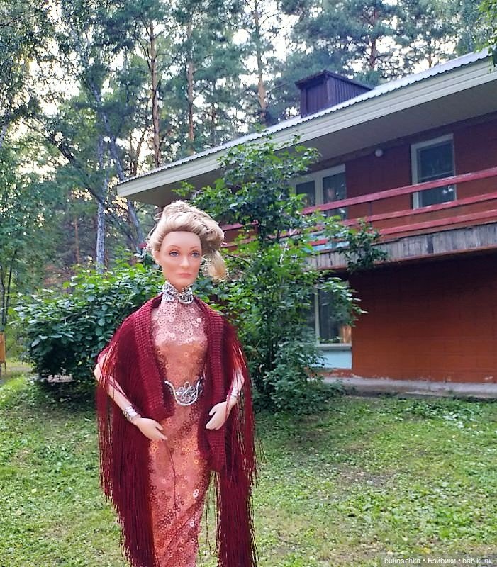 Темно-вишневая шаль — Разные шарнирные куклы (не БЖД): редкие (фото 4)