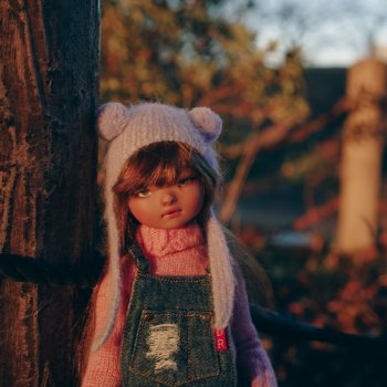 Медвежонок в закате