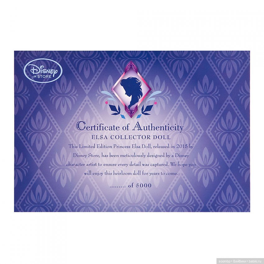 Каталог лимитированных кукол по мультфильму «Холодное сердце» от Дисней Стор 2013-2020/ Frozen Limited Edition dolls by