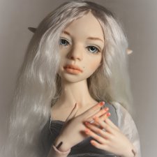 Эльфийская принцесса Аринэль. Фарфоровая красавица высотой 36 см