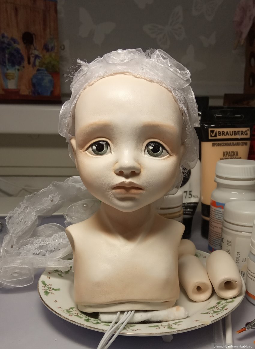 Будуарная кукла Алёнушка | Бэйбики Будуарная кукла Алёнушка — Лепка авторских кукол: полимерная глина