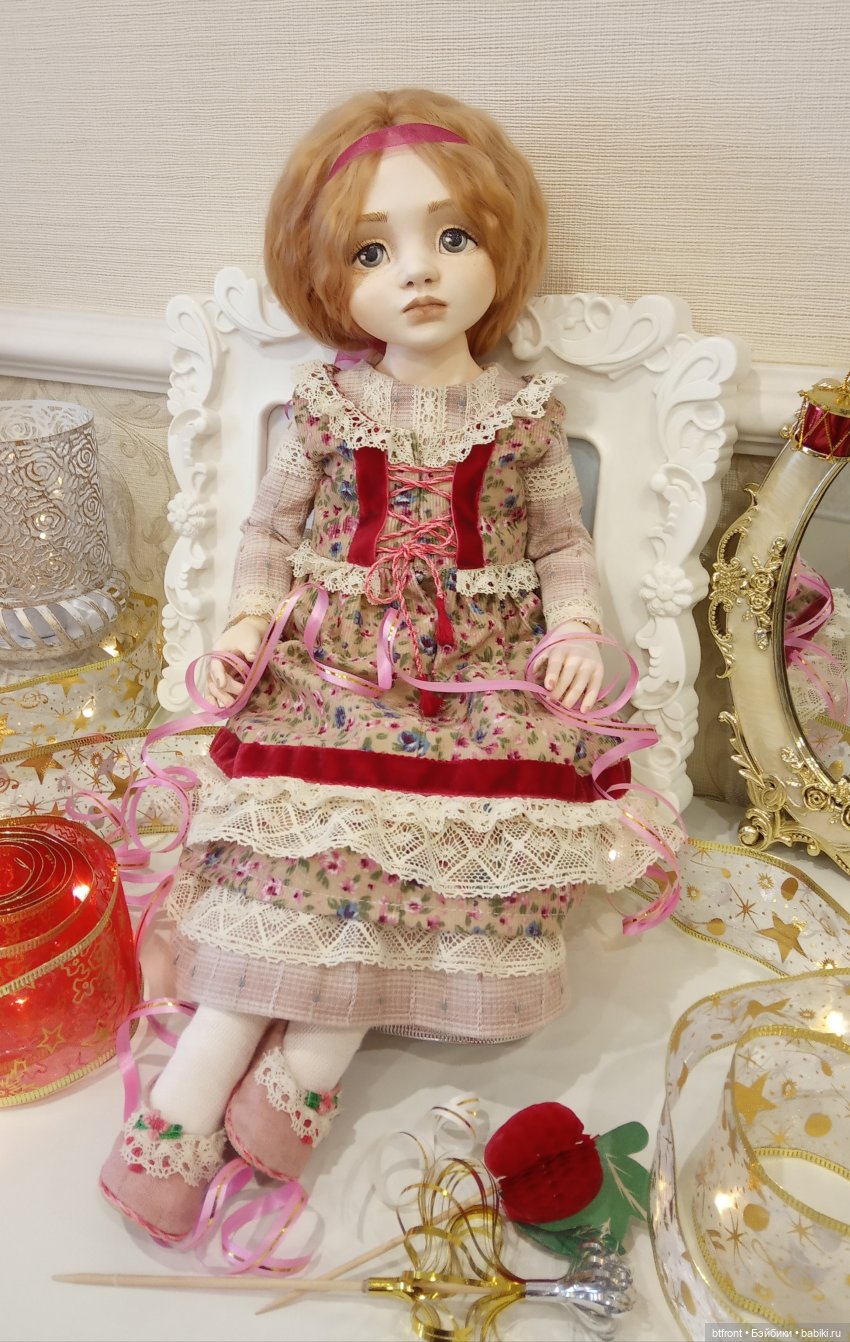 Будуарная кукла Алёнушка | Бэйбики Будуарная кукла Алёнушка — Лепка авторских кукол: полимерная глина (фото 6)