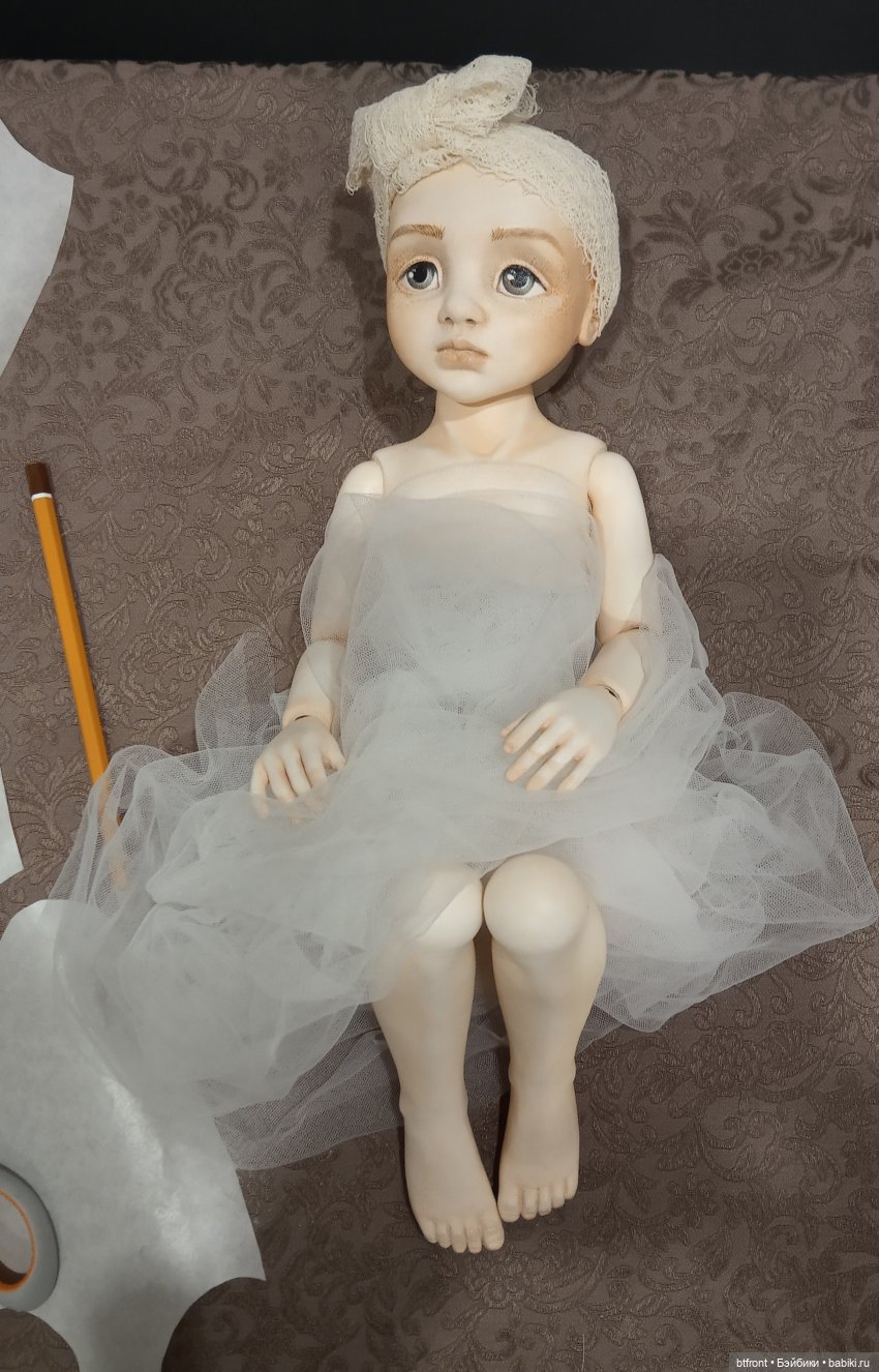 Будуарная кукла Алёнушка — Лепка авторских кукол: полимерная глина