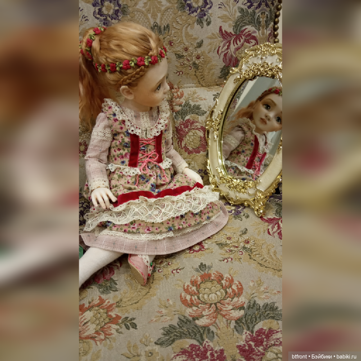 Будуарная кукла Алёнушка | Бэйбики Будуарная кукла Алёнушка — Лепка авторских кукол: полимерная глина (фото 4)