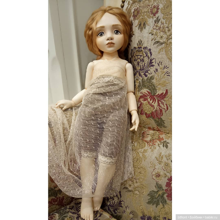 Будуарная кукла Алёнушка | Бэйбики Будуарная кукла Алёнушка — Лепка авторских кукол: полимерная глина (фото 7)