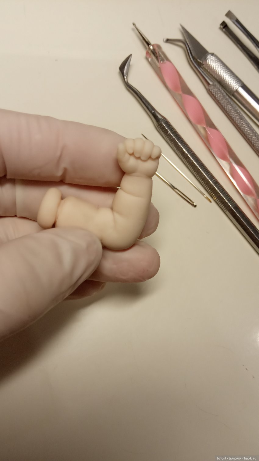 Малыш-крепыш Ванечка | Бэйбики Малыш-крепыш Ванечка — Лепка авторских кукол: полимерная глина (фото 7)