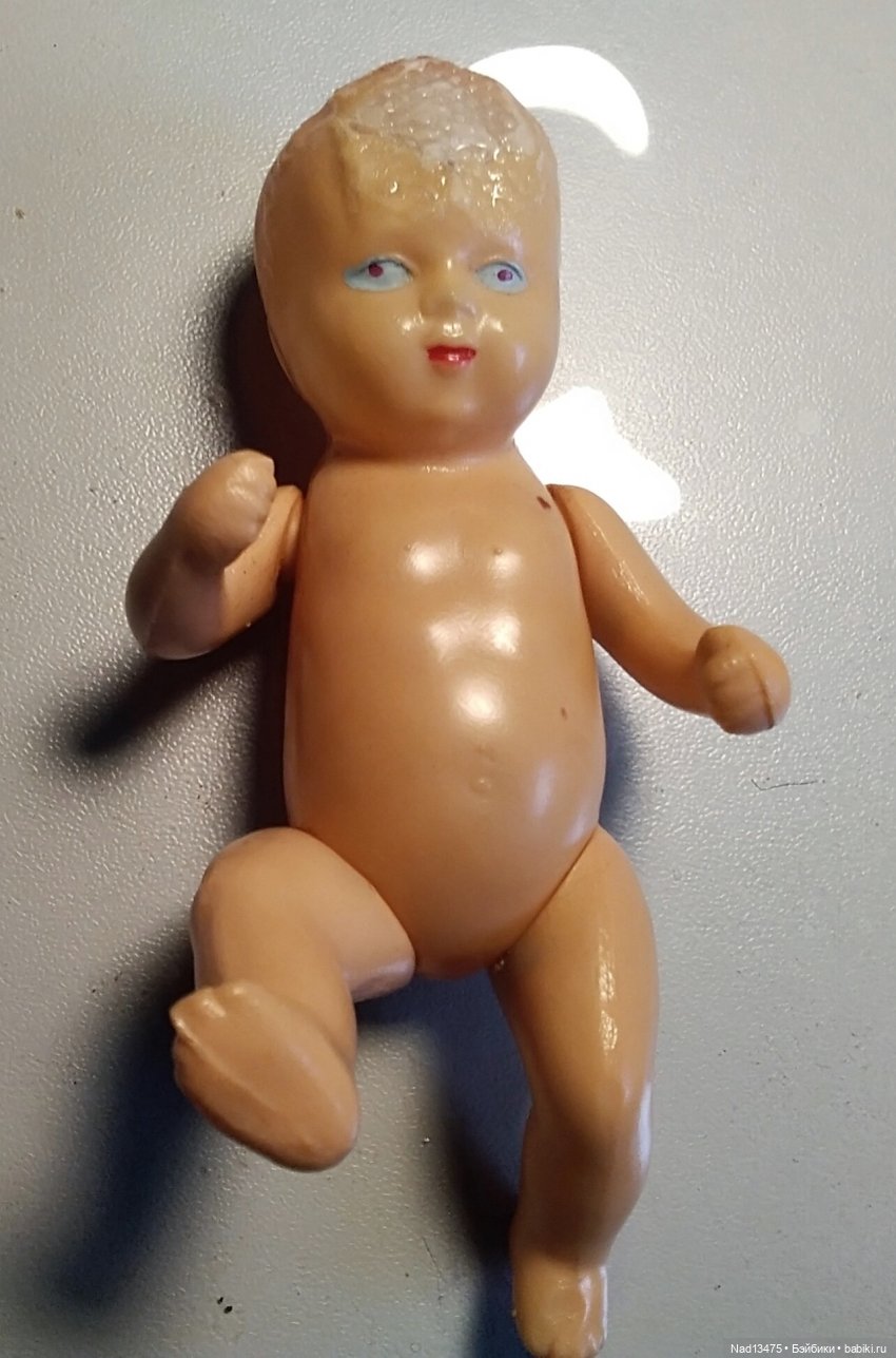 Проба "пера" — Реставрация и преображение кукол: ремонт (фото 3)