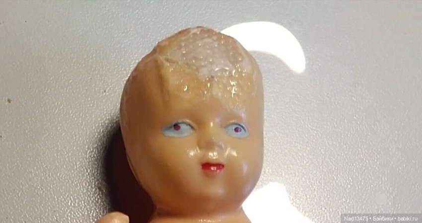 Проба "пера" — Реставрация и преображение кукол: ремонт (фото 2)