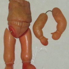 Лыжню! Ещё одна из работ по восстановлению игрушки из целлулоида.