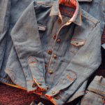 Джинсовая рубашка 1/4