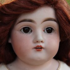 Антикварная 154 Kestner Bisque Doll с кожаным телом 15"