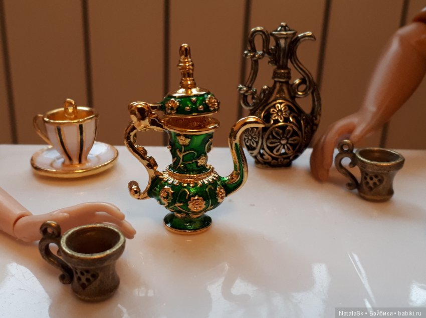 Кукольный сервиз из бижутерии (фото 2)