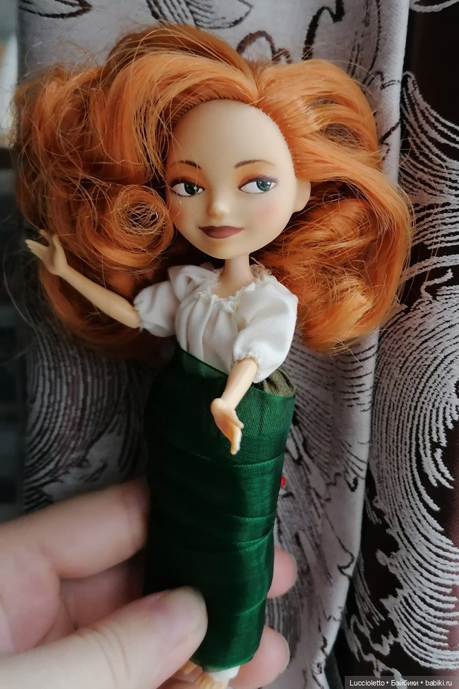 Репейнт куклы Gabriella Gazelle из серии Enchantimals: была газель, стала роковая ирландская женщина (фото 4)