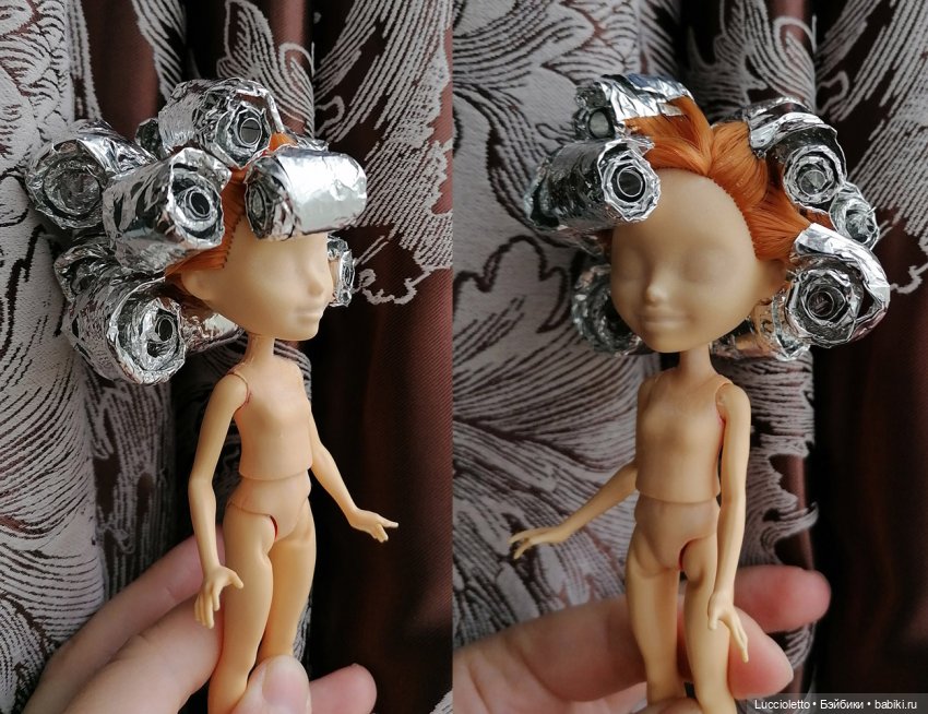 В процессе завивки