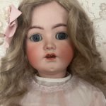 Редкая большая антикварная кукла