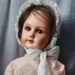 Уникальная антикварная кукла 70см. UNIS DOLL клеймо