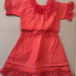 Французское платье для антикварной куклы