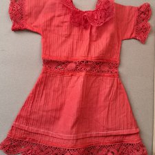 Французское платье для антикварной куклы