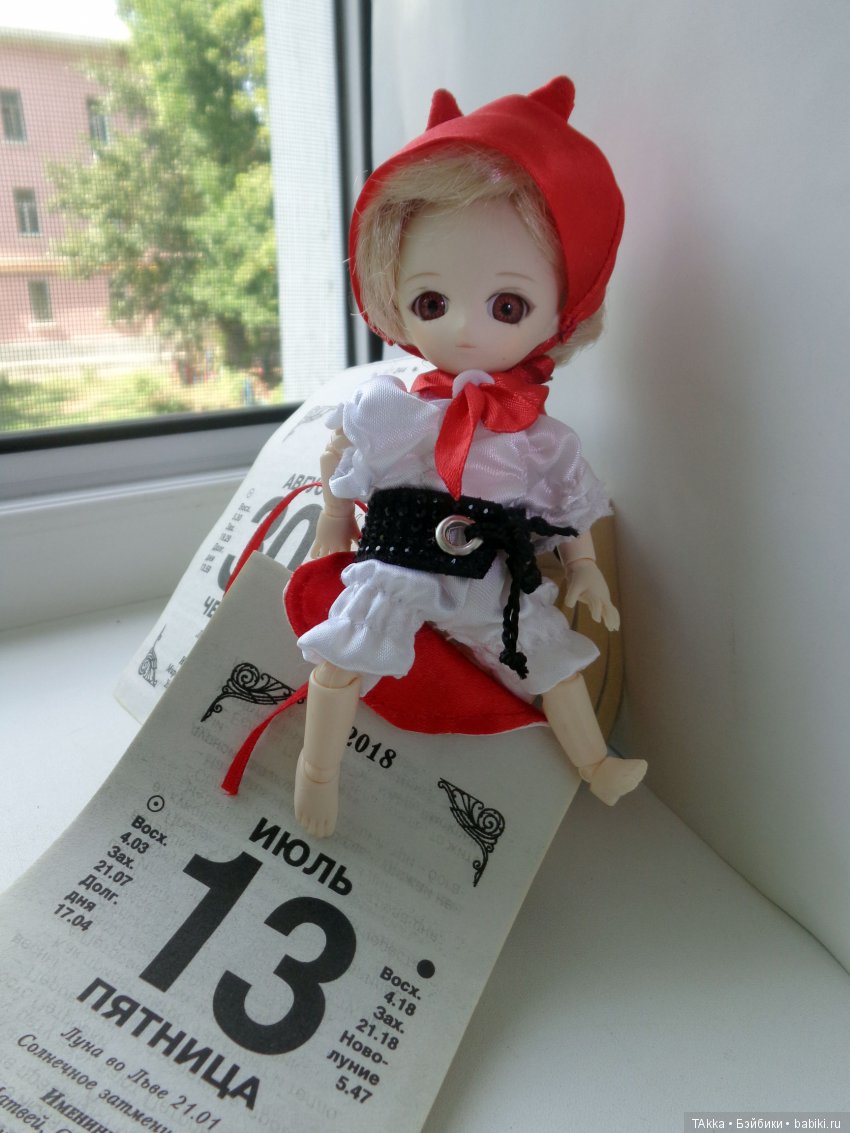 Парик 3,5' симпатично смотрится на Маленькой Анжеле (окружность головы 4 с небольшим дюйма) (фото 2)