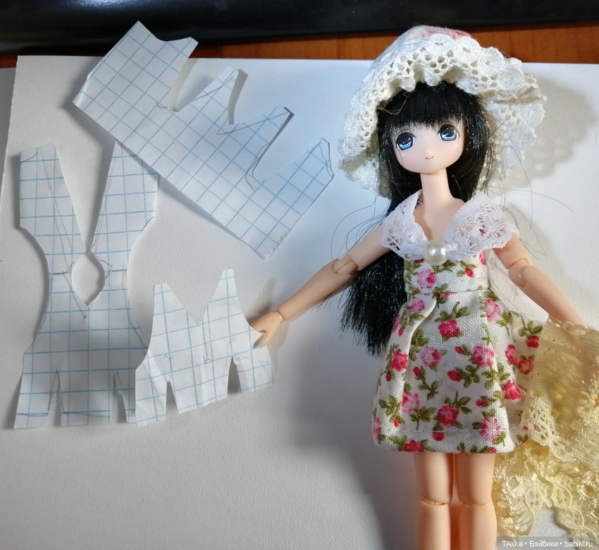 Размеры тела Azone Picco neemo 1\12 ex*cute и выкройки - пока пробные (фото 4)
