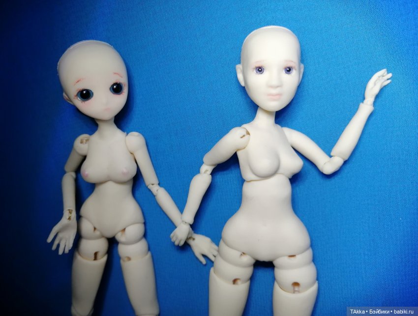 Ура! Моя первая бжд-"девушка" . Сравнение с моей "переделкой"- куколкой в стиле аниме