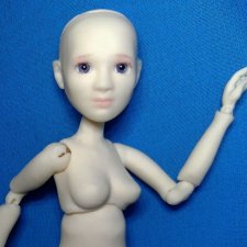 Ура! Моя первая бжд-"девушка" . Сравнение с моей "переделкой"- куколкой в стиле аниме