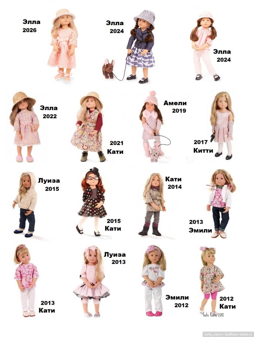Каталог кукол Готц (Gotz) 50 см