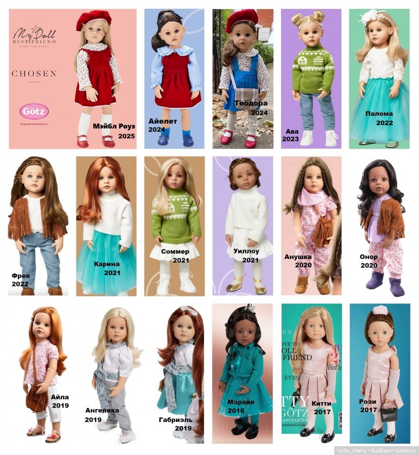 Каталог кукол Готц (Gotz) 50 см