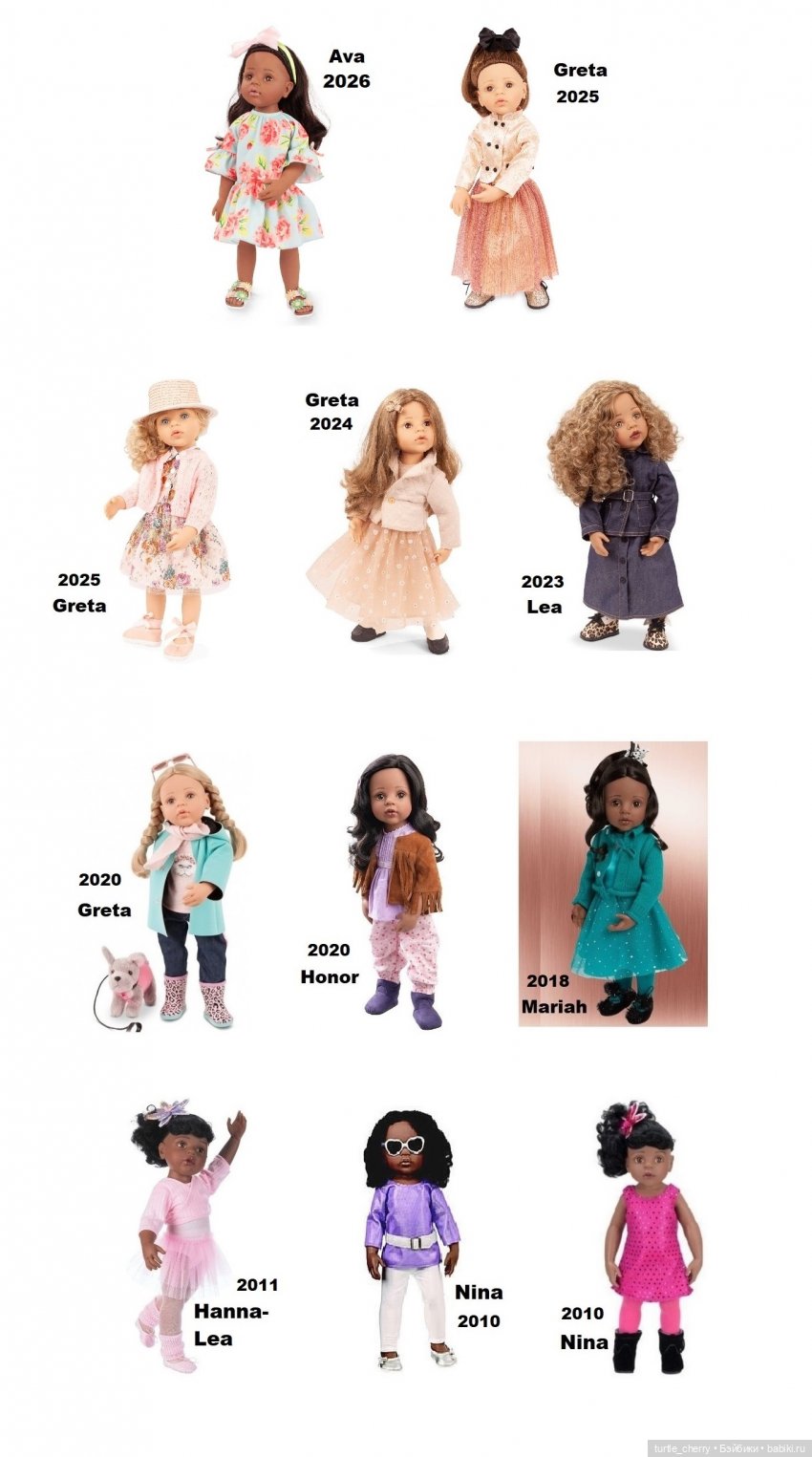 Каталог кукол Готц (Gotz) 50 см