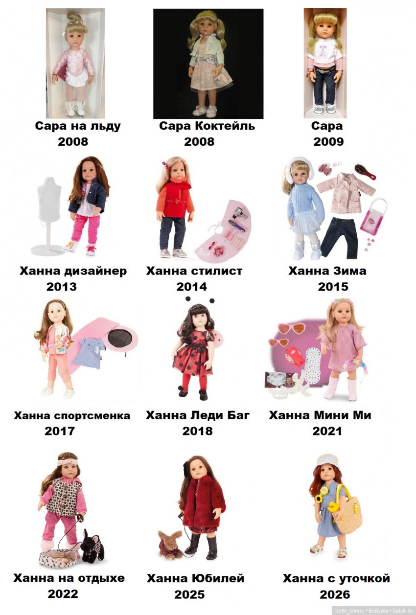 Каталог кукол Gotz (Готц). Молд Сары/Ханны