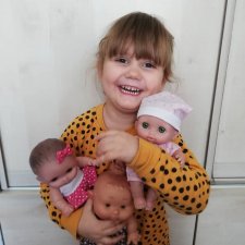 Большая радость для маленькой внучки