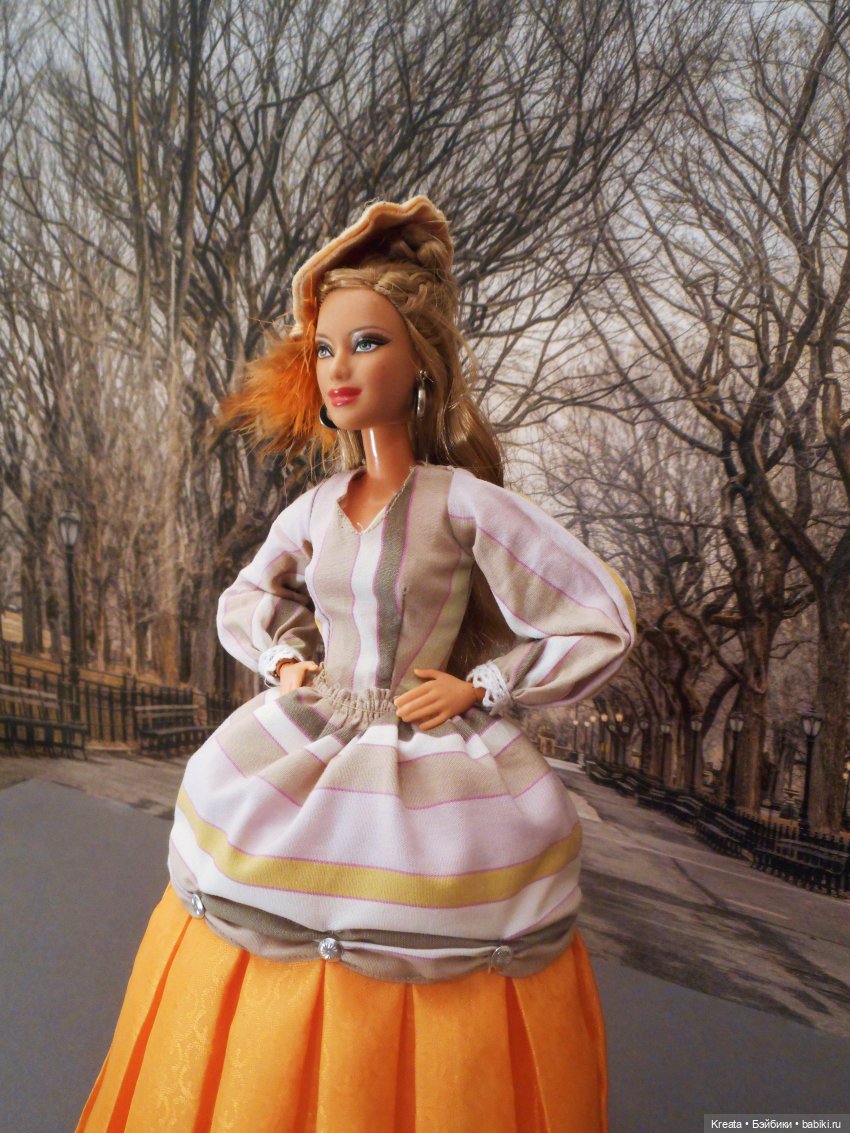 Придворные костюмы. Цветная серия. Оранжевый (фото 10)